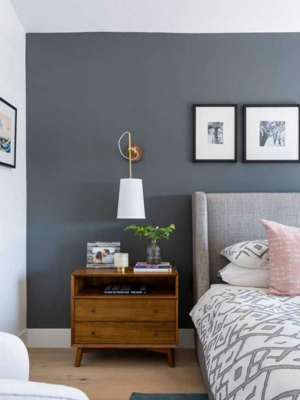 preço papel de parede azul floral