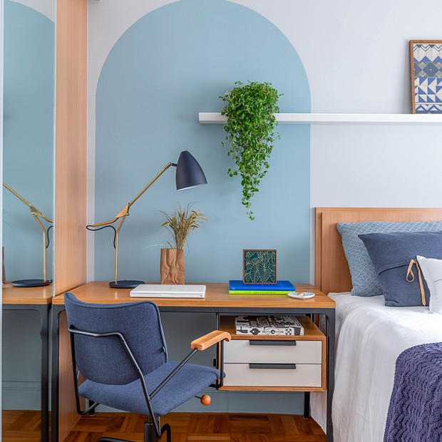 decoracao de quarto com escrivaninha