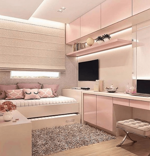 como decorar quarto com escrivaninha