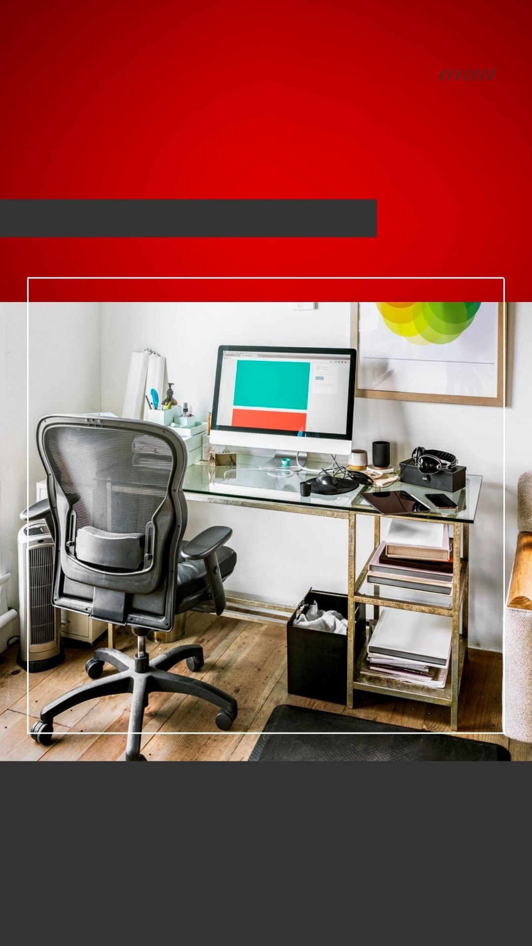 organizar escrivaninha no quarto