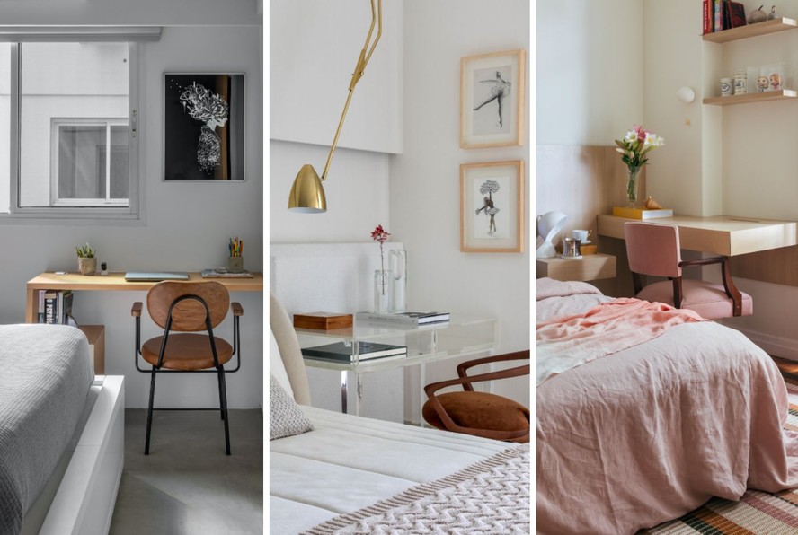 decoracao de quarto com escrivaninha