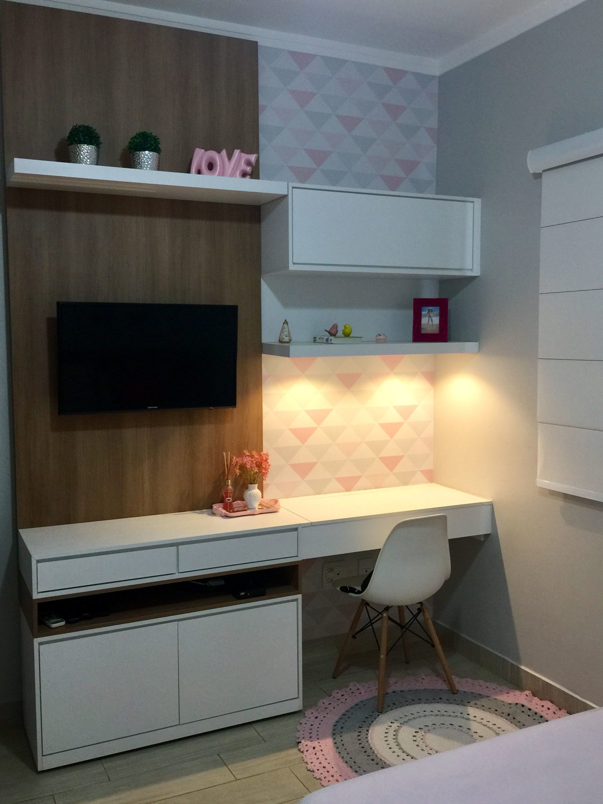 como decorar quarto com escrivaninha