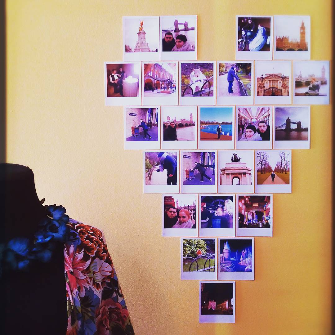 varal de fotos criativo para quarto