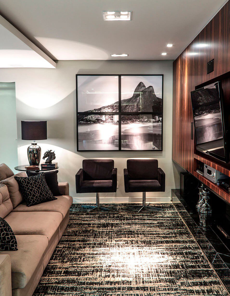 ideias de exposição de fotos em quarto