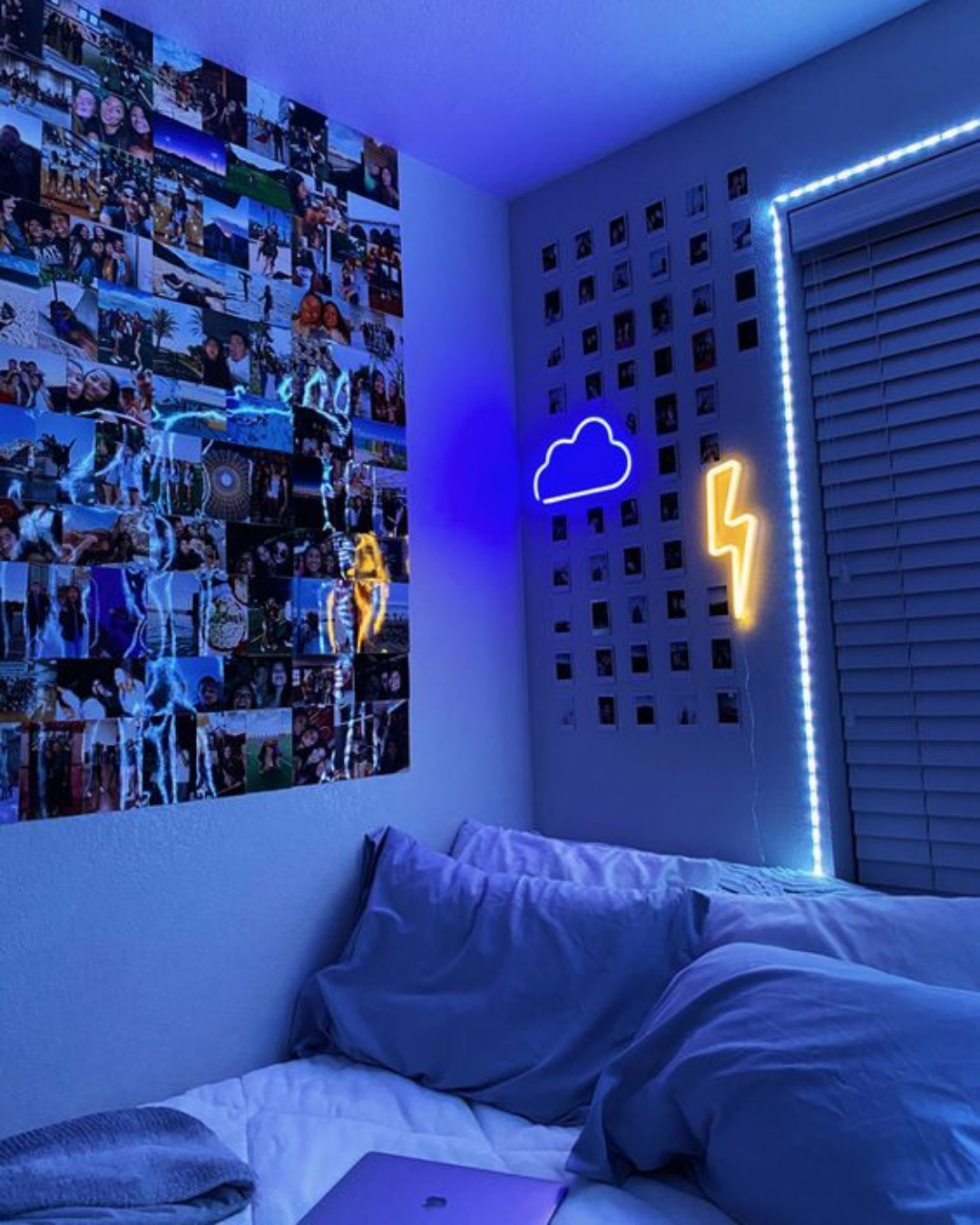 decoracao de quarto com led