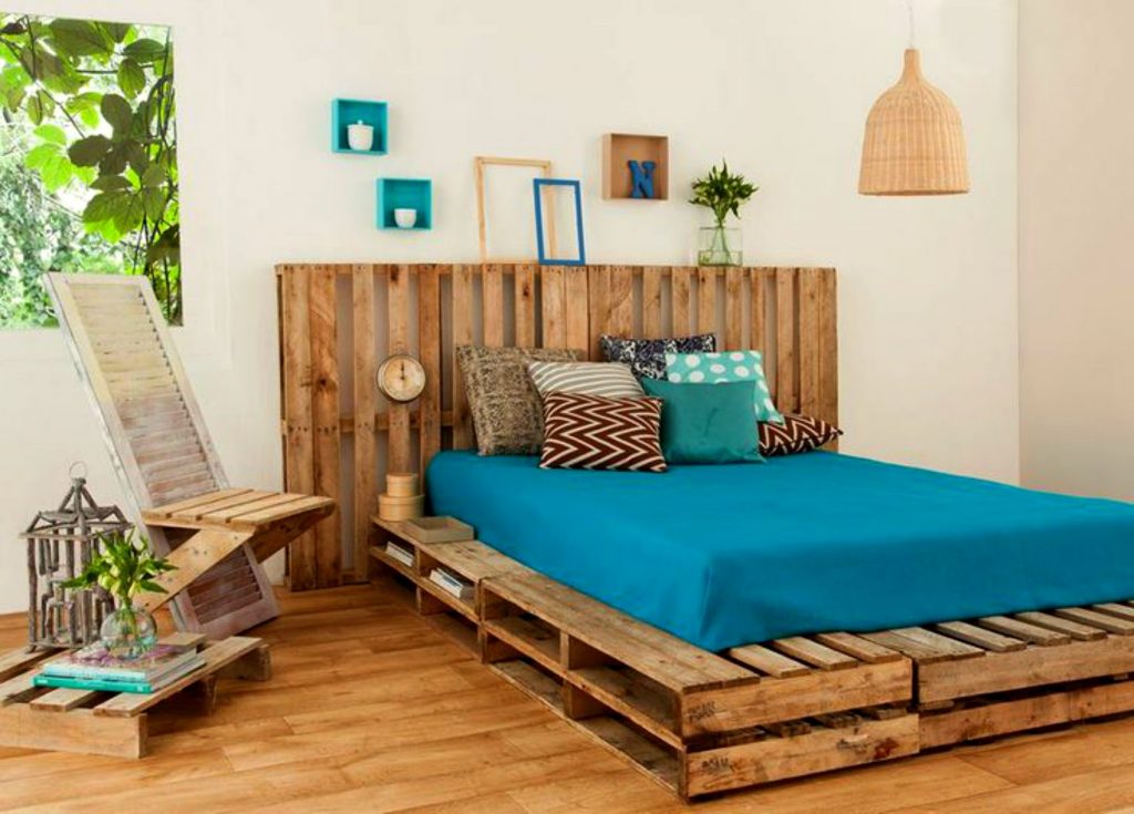 decoracao de quarto com pallet