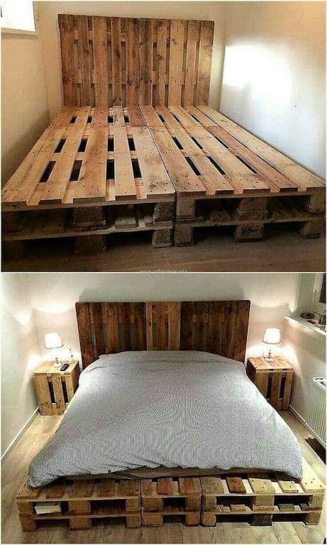 móveis de pallet para quarto