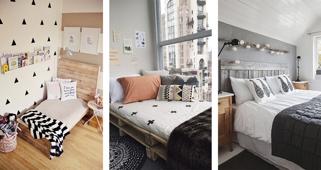 móveis de pallet para quarto