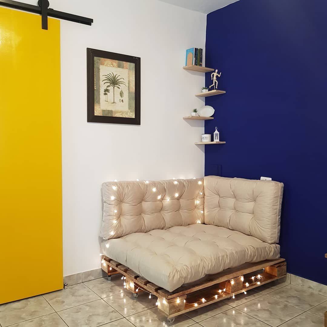 decoracao de quarto com pallet