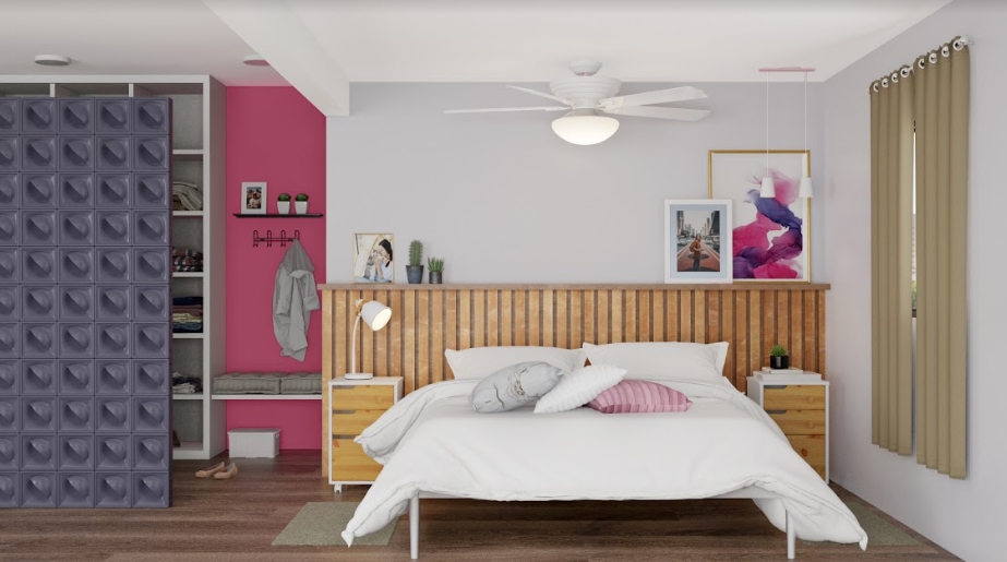 decoracao de quarto com pallet