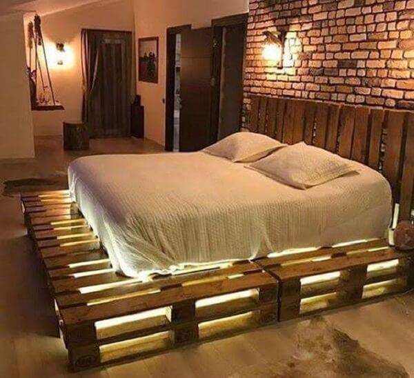 móveis de pallet para quarto