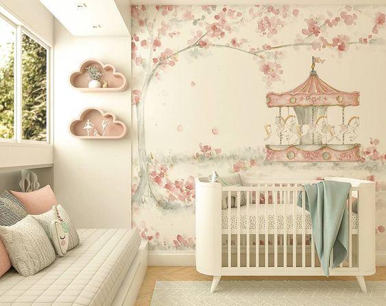 decoração quarto bebê menina tendências 2025