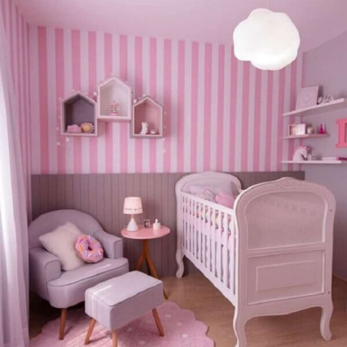 estilos decoração quarto infantil feminino
