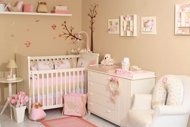 estilos decoração quarto infantil feminino