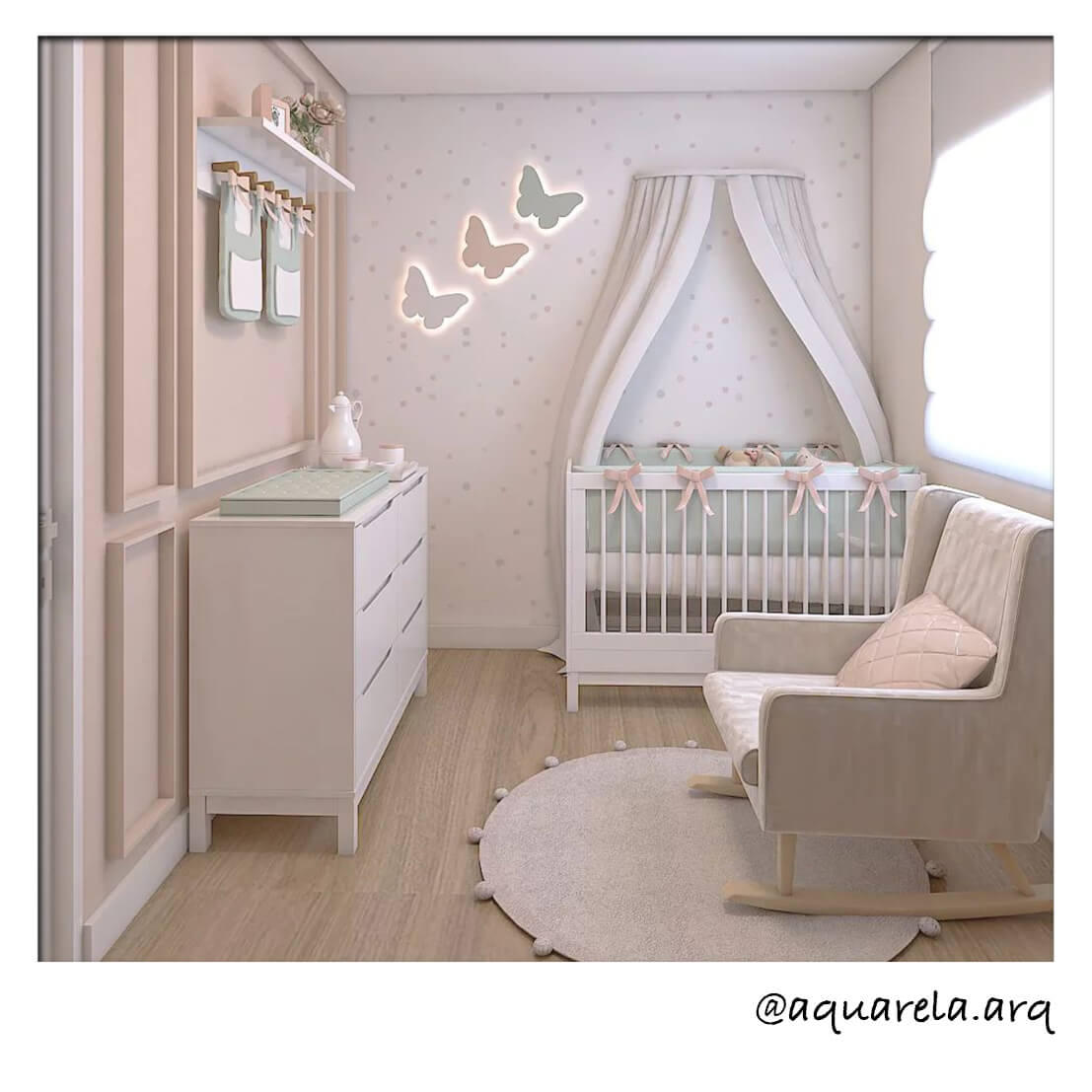 decoração quarto bebê menina tendências 2025