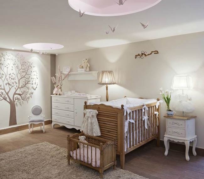 decoracao de quarto de bebe neutro