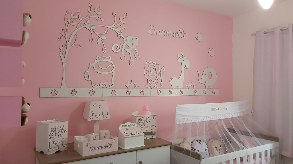 decoração quarto bebê safari cores