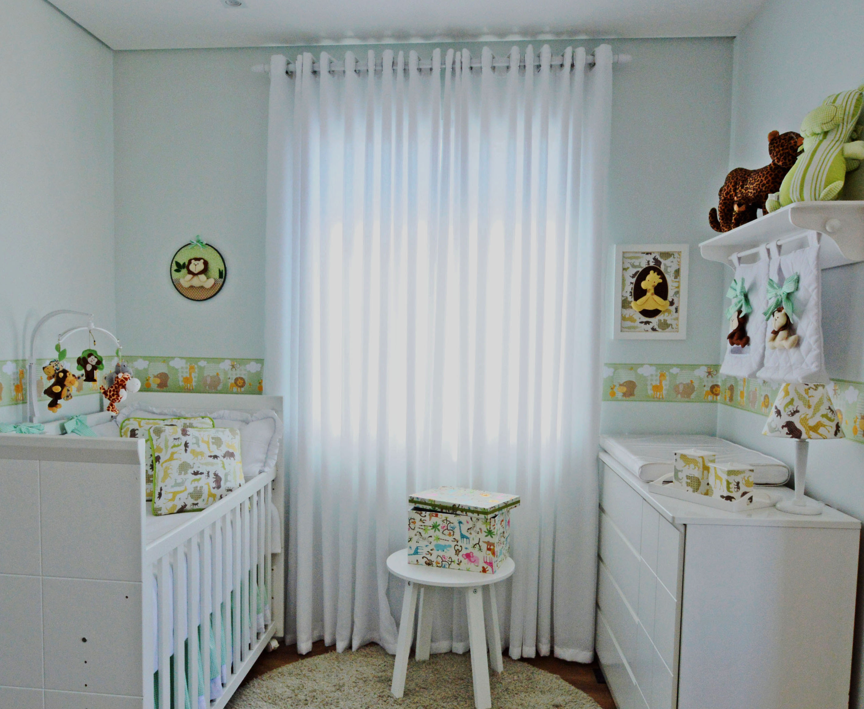 ideias quarto infantil tema animais selvagens