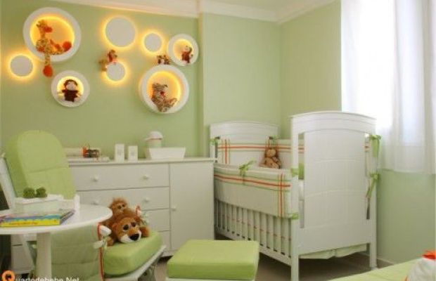 decoracao de quarto de bebe safari