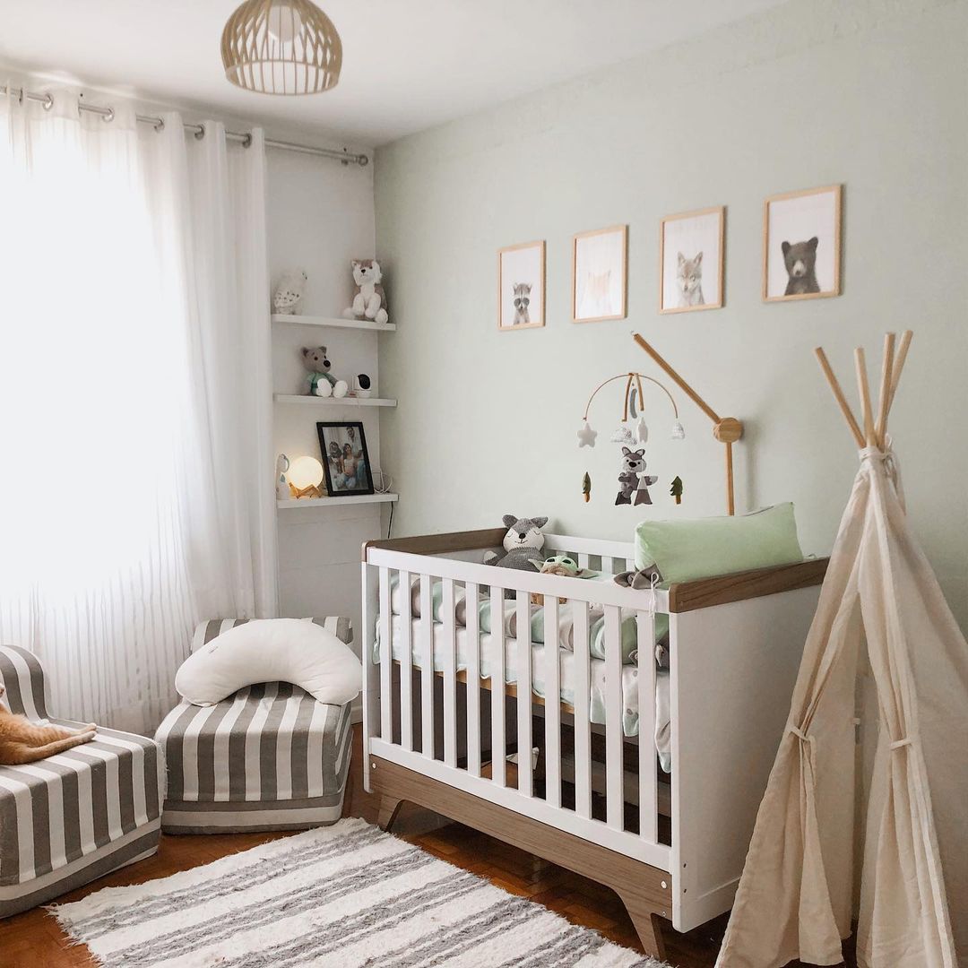 ideias quarto infantil tema animais selvagens
