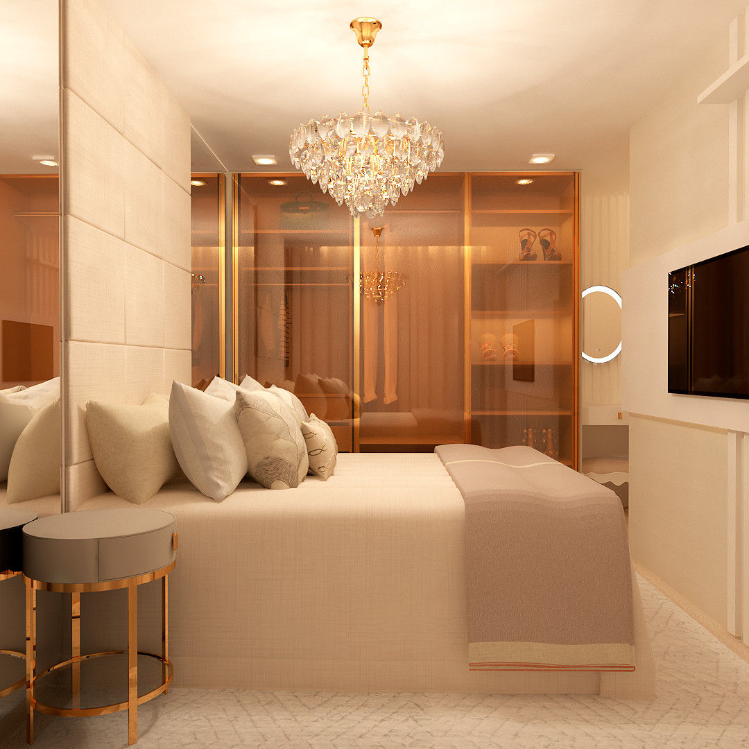 decoracao de quarto de casal com guarda roupa de mdf montavel