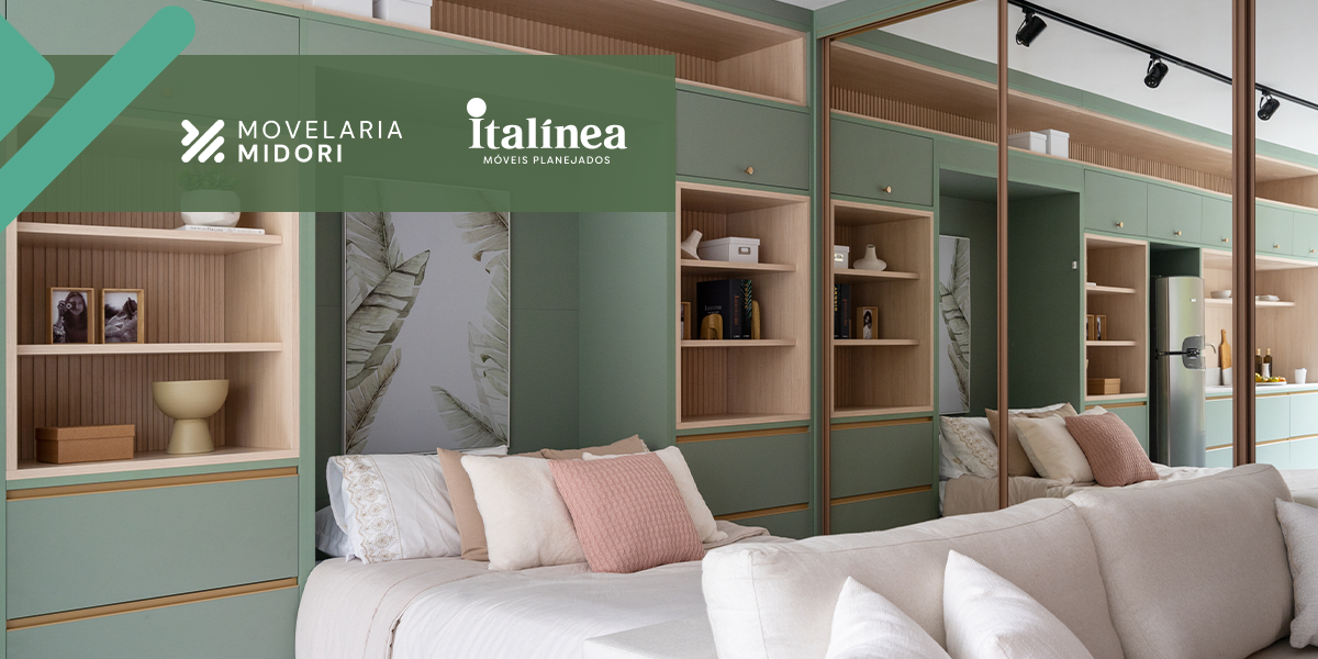 Como usar espelhos para ampliar o quarto pequeno