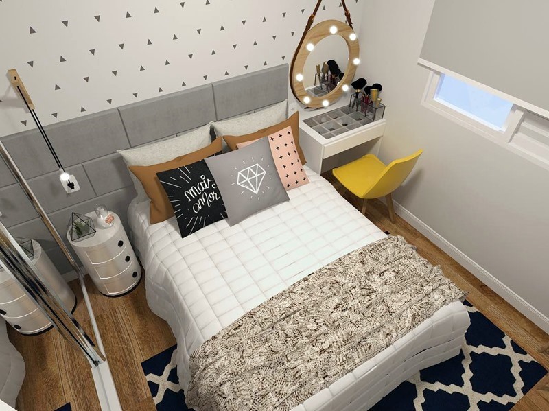 decoracao de quarto de casal com penteadeira