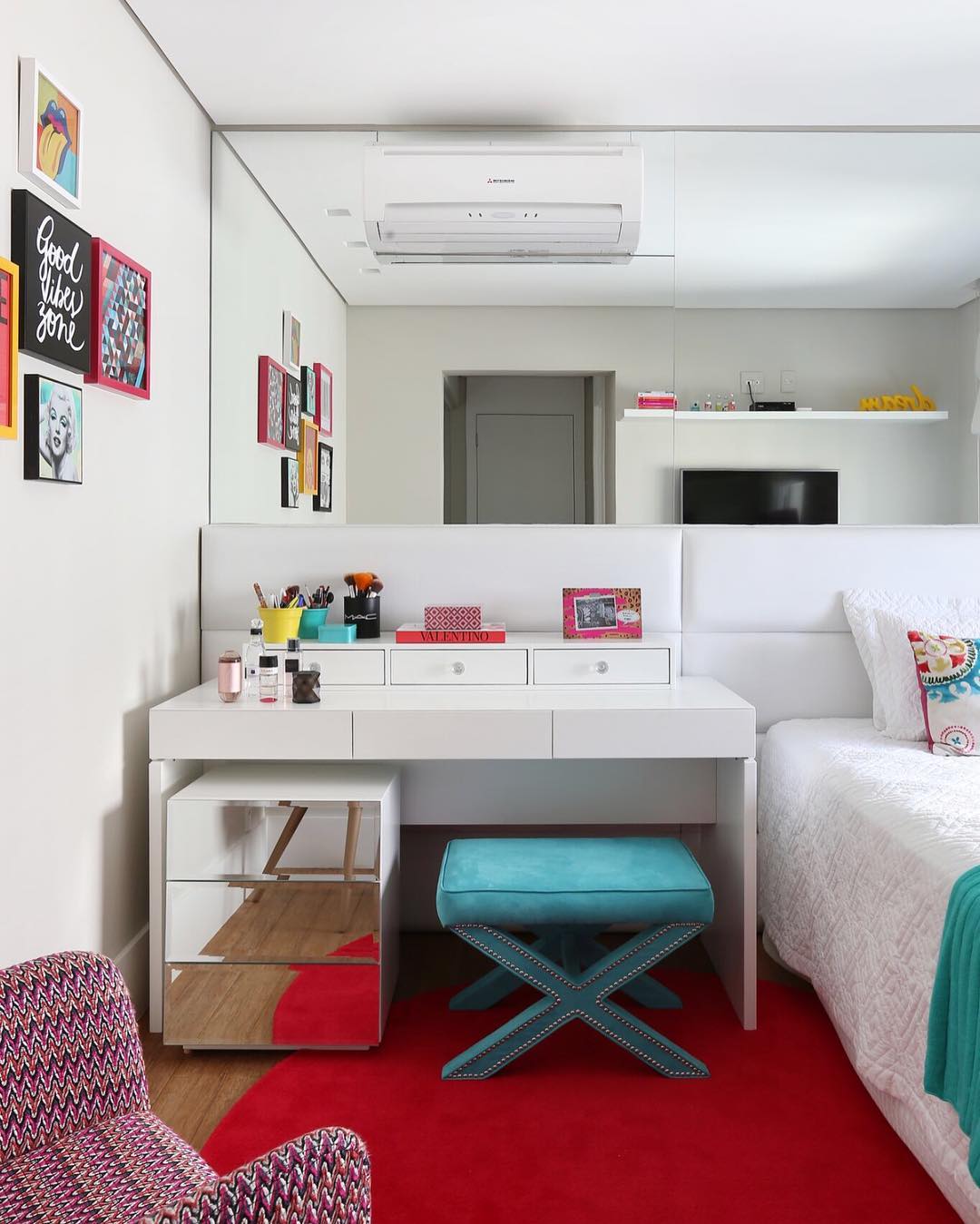 melhor penteadeira para quarto pequeno