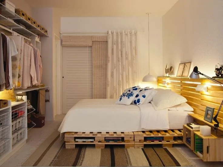 como decorar quarto de casal pequeno com closet
