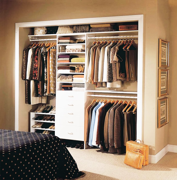 ideias para closet pequeno em quarto de casal
