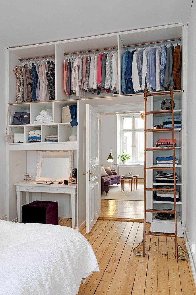 decoracao de quarto de casal pequeno com closet