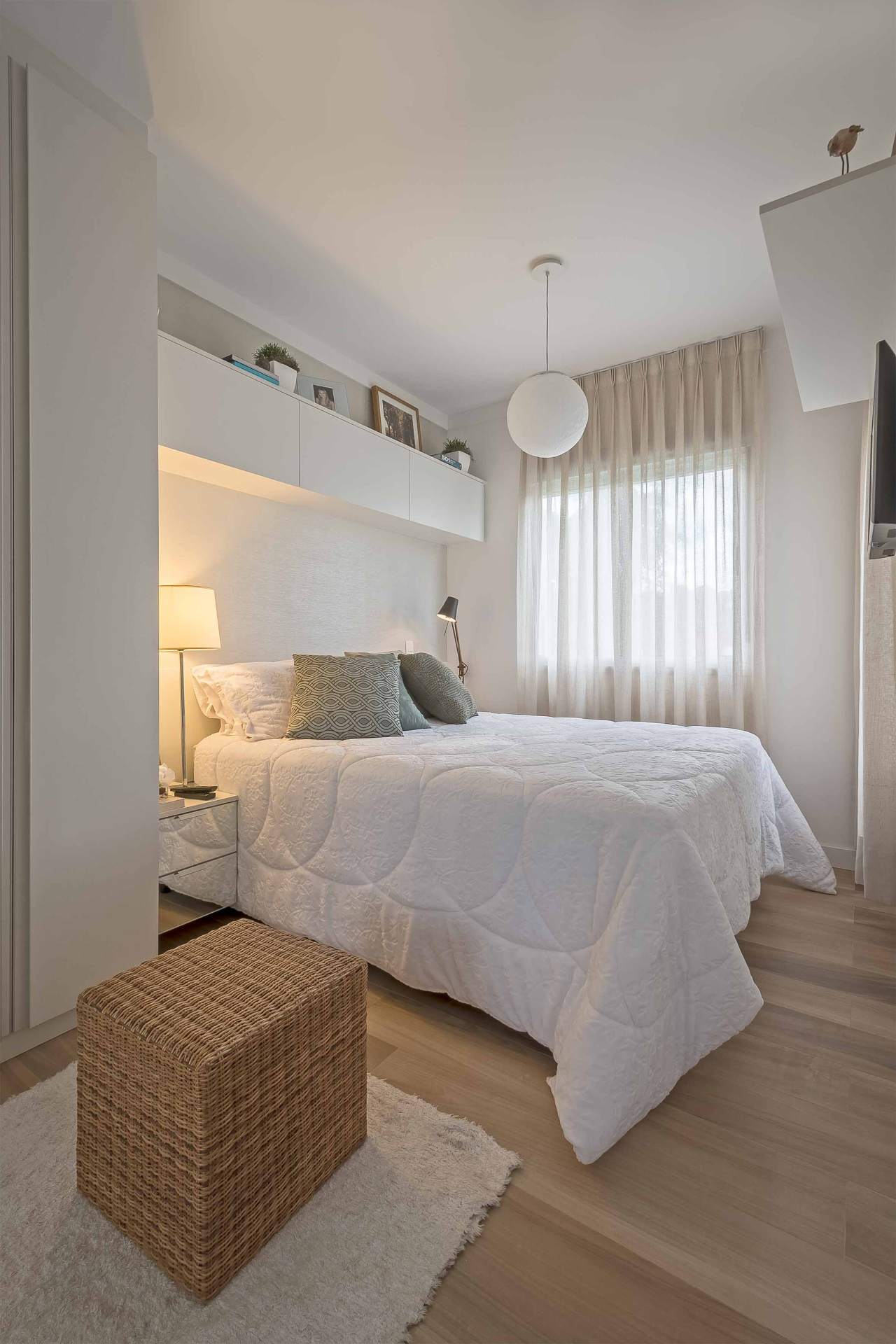 decoracao de quarto de casal pequeno e aconchegante