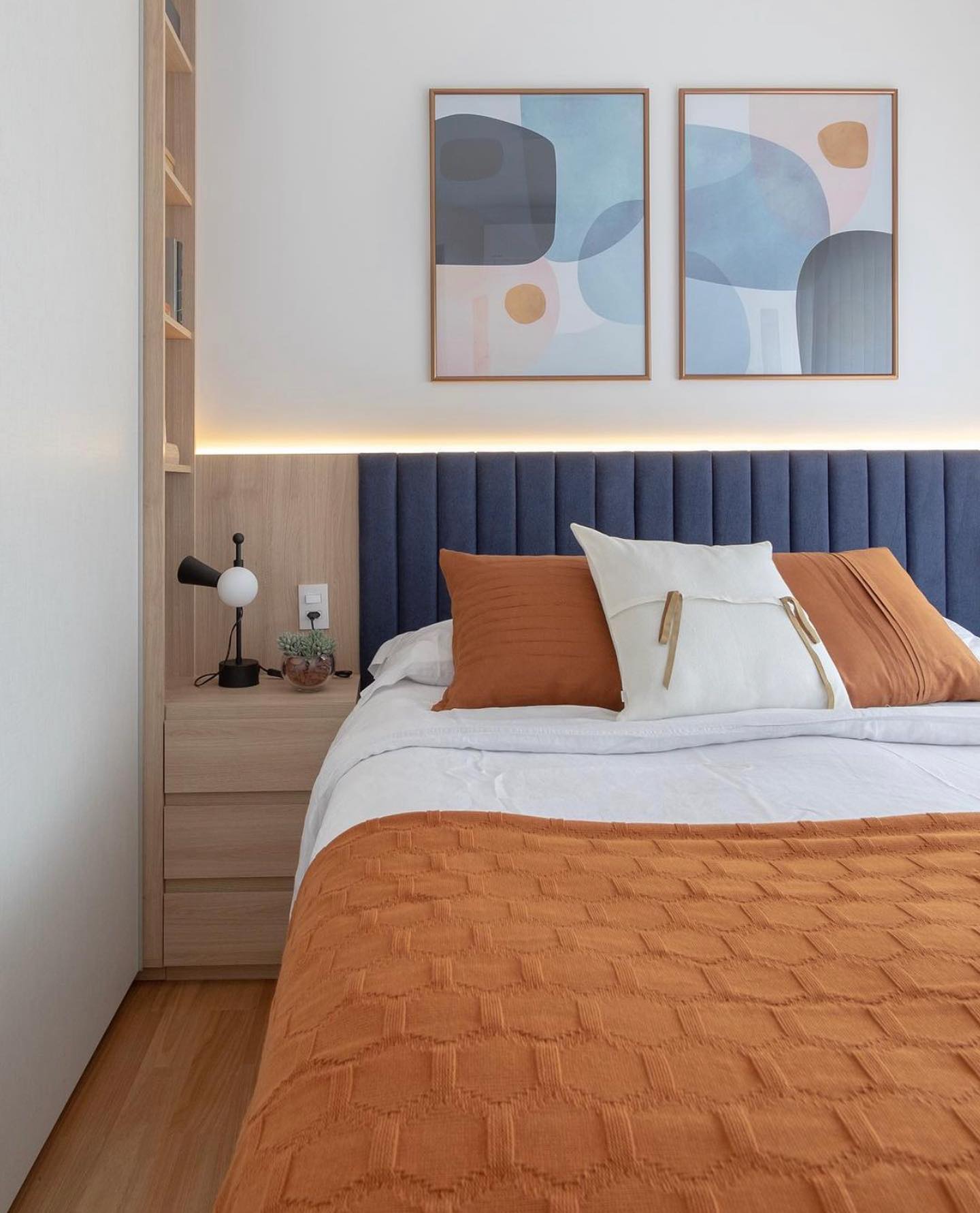 decoração minimalista quarto casal pequeno