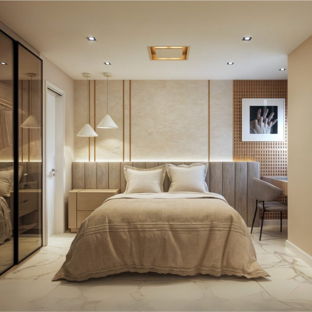 decoracao de quarto de casal pequeno e aconchegante