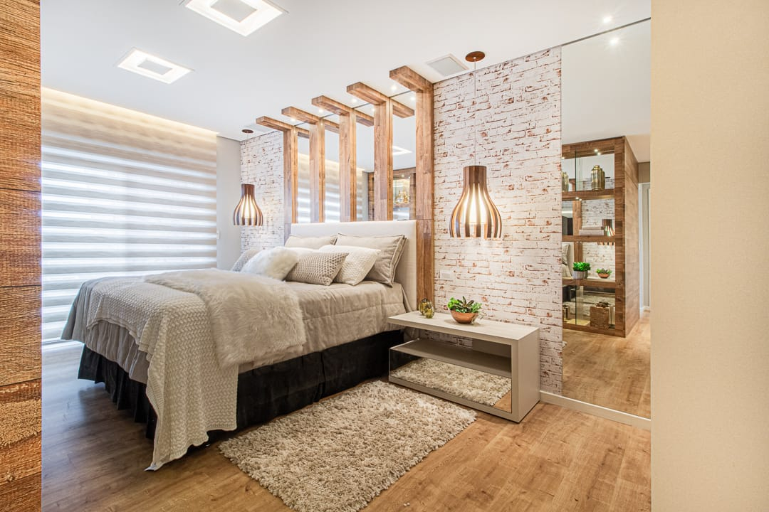 truques para quarto de casal pequeno parecer maior