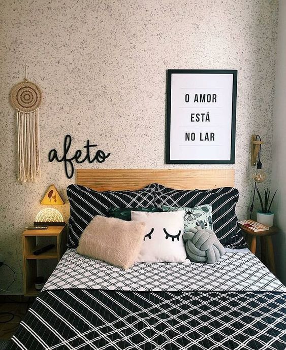 decoracao de quarto de casal pequeno e simples