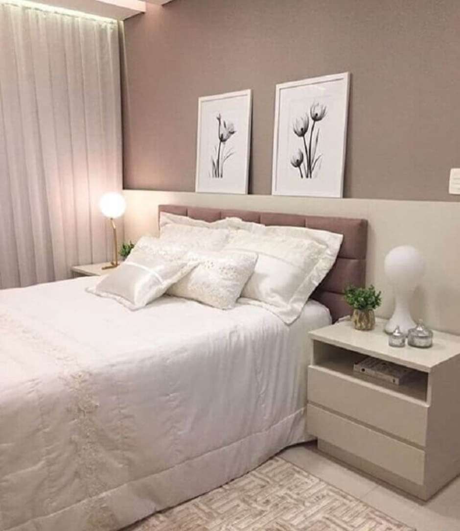 como decorar quarto de casal pequeno simples