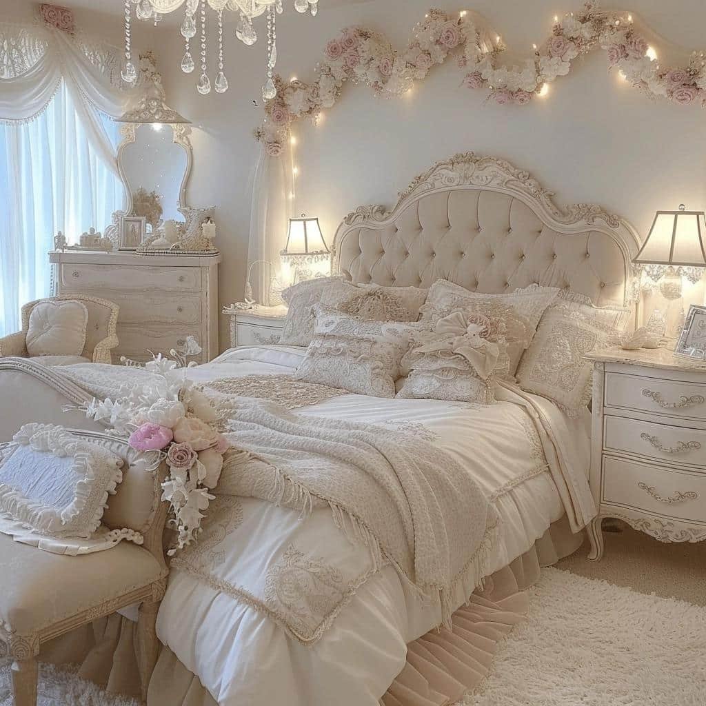 decoracao de quarto de casal romantico