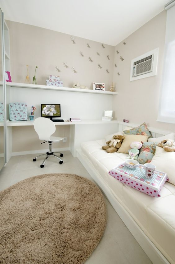 como decorar quarto pequeno de mulher