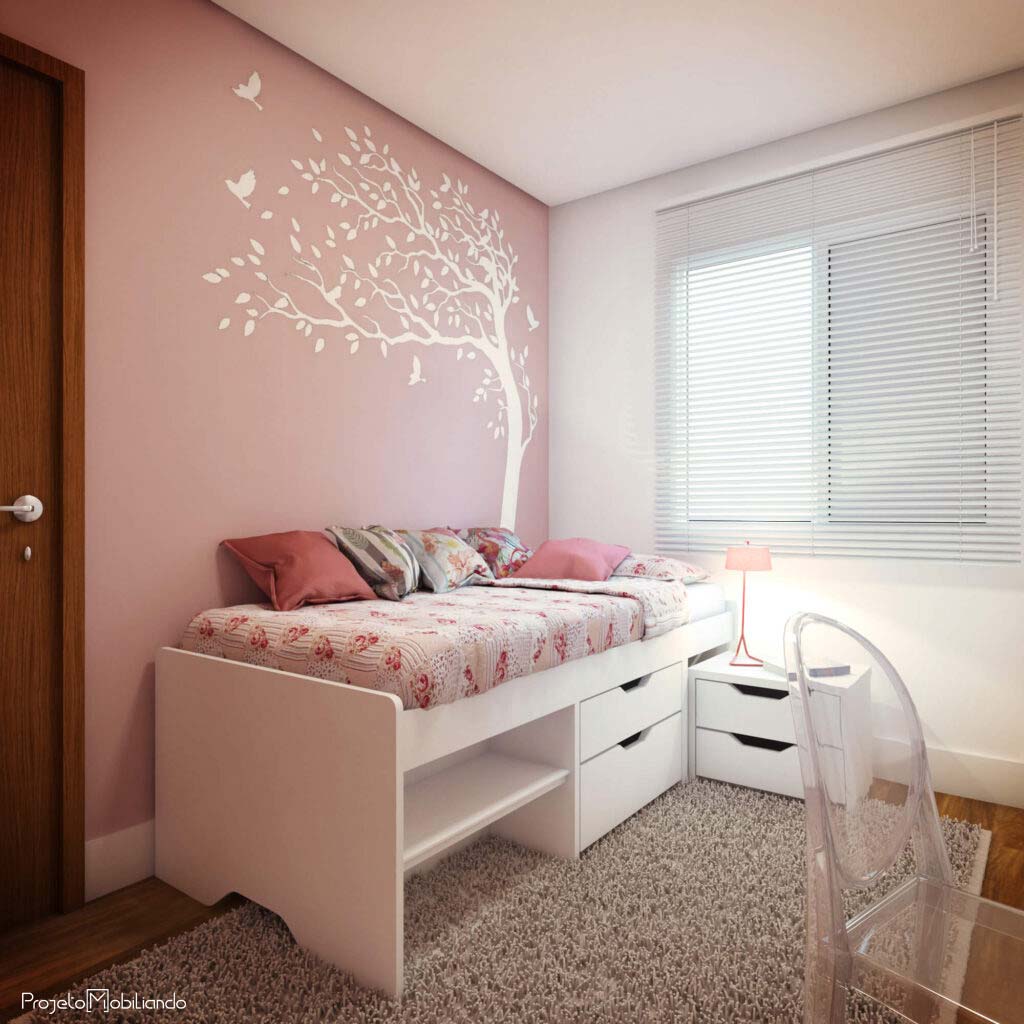 decoração quarto feminino jovem
