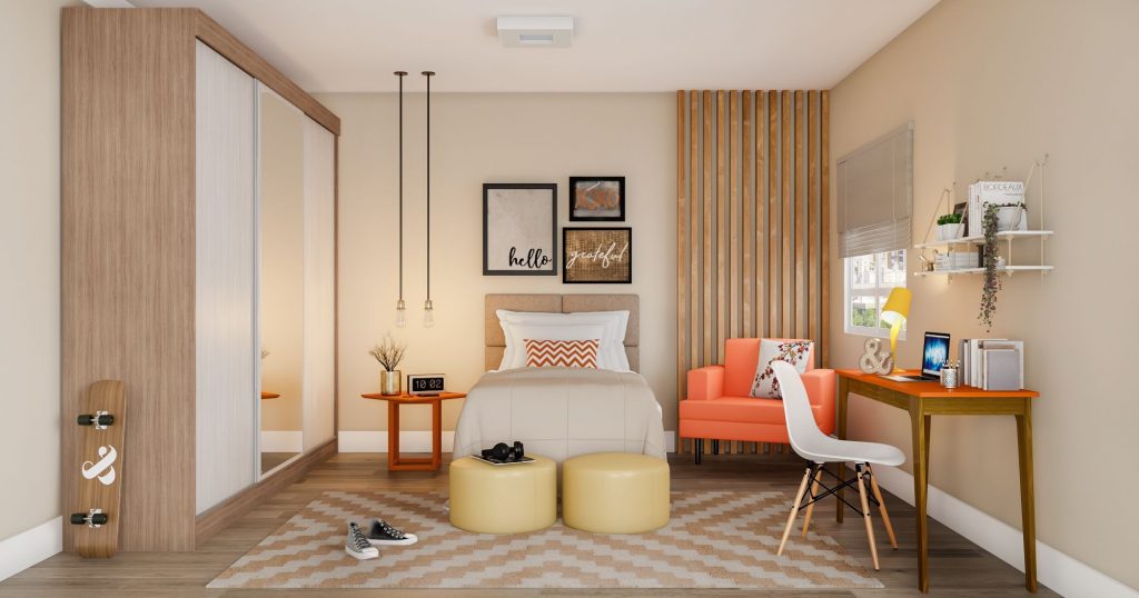 ideias para quarto de solteira