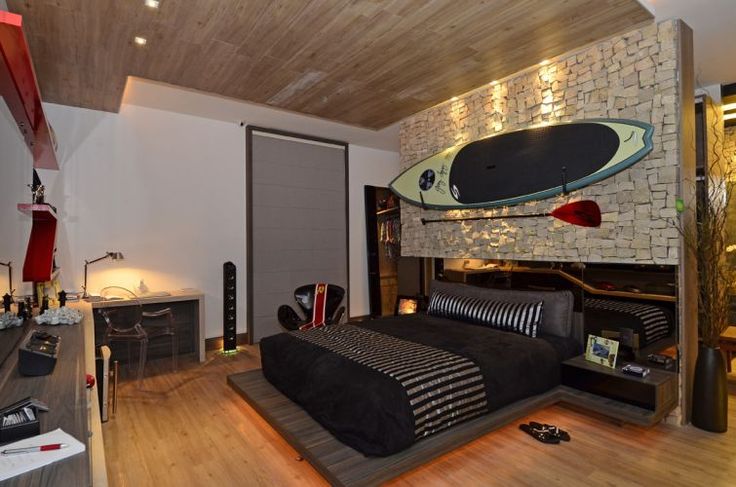 ideias para quarto de solteiro moderno