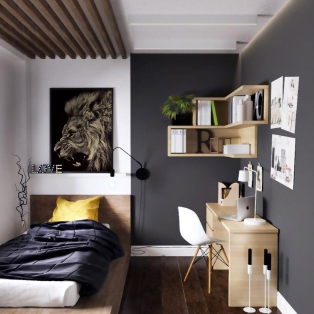 como decorar quarto masculino pequeno