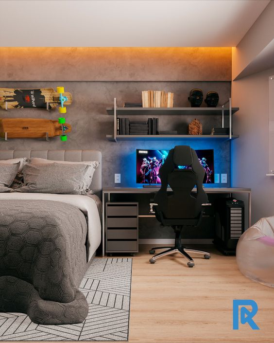 Estilos de Quarto Gamer: Minimalista