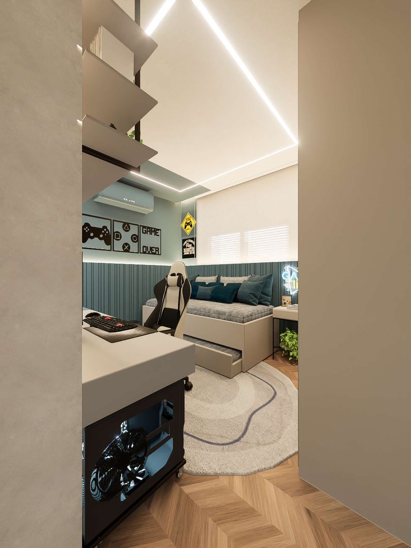 Estilos de Quarto Gamer: Minimalista