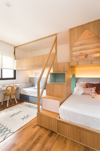 Soluções de Armazenamento Inteligente para Quartos Infantis com Dois Irmãos