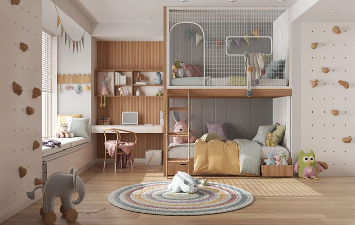 10 Beliches em L Criativas para Otimizar o Quarto dos Seus Filhos