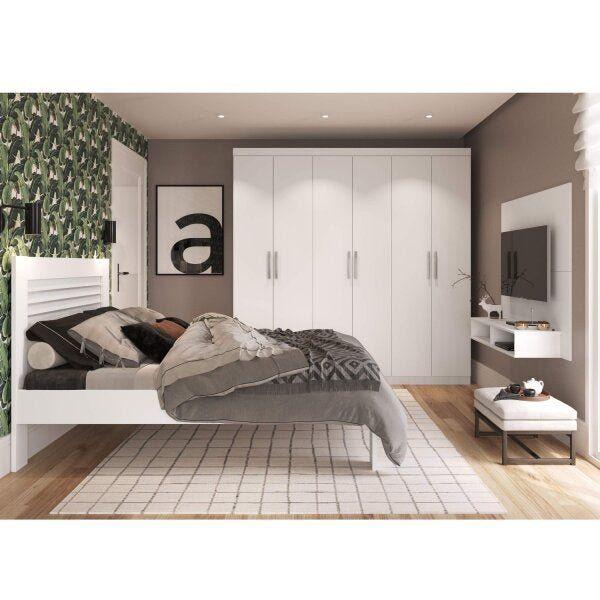 decorar quarto pequeno com TV