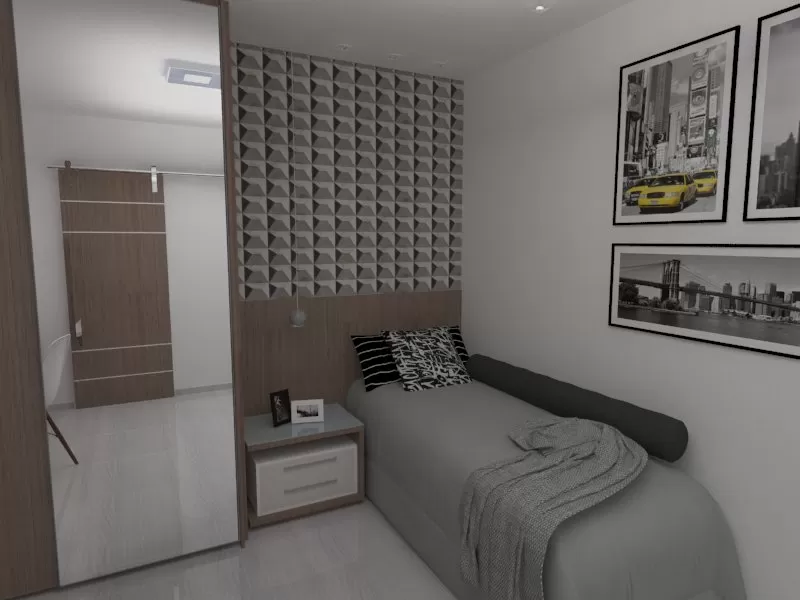 ideias decoração quarto pequeno solteiro