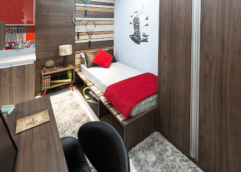 móveis inteligentes para quarto pequeno
